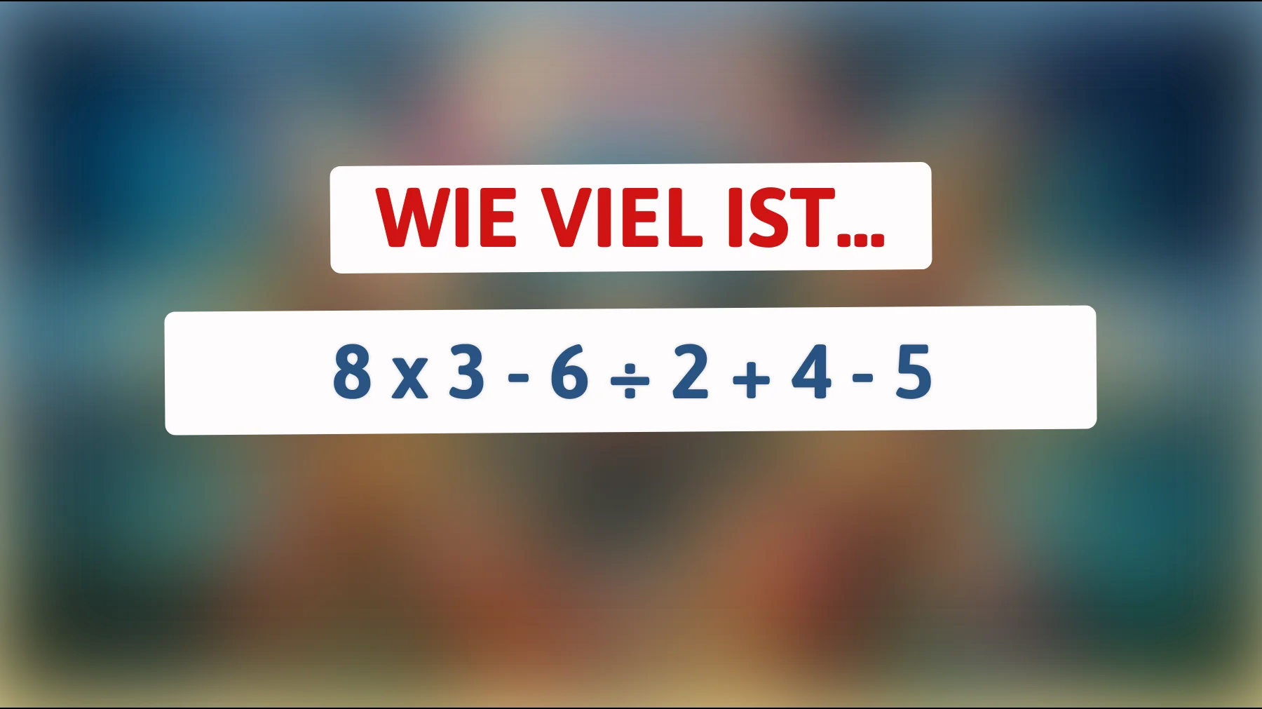 Bist du bereit für die ultimative Kopfnuss? Nur 1% können dieses geniale Mathe-Rätsel lösen! Erkennst du den Trick?"
