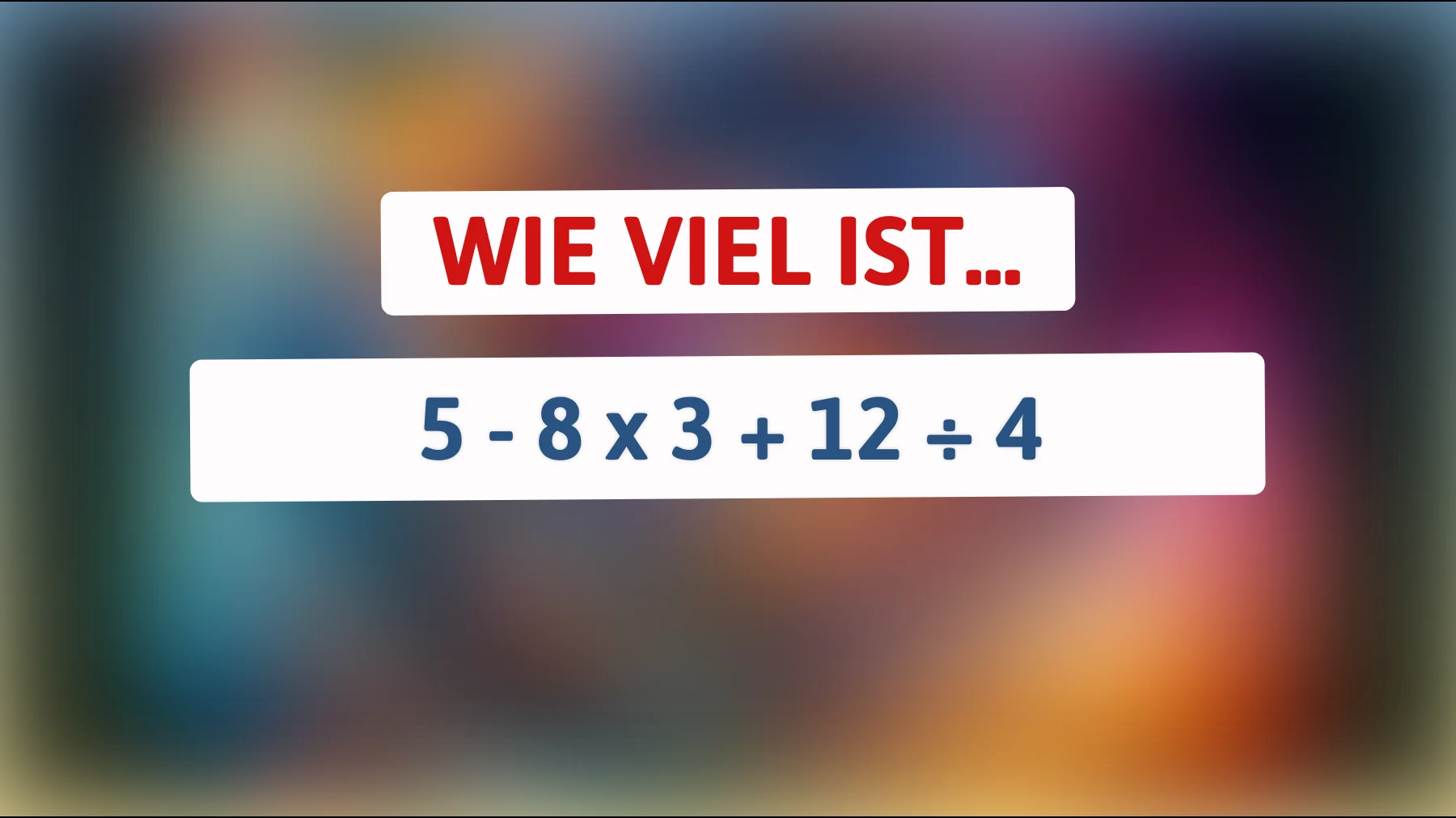 Du glaubst, du bist ein Genie? Dieses mathematische Rätsel bringt selbst klügste Köpfe ins Schwitzen! Kannst du es lösen?"