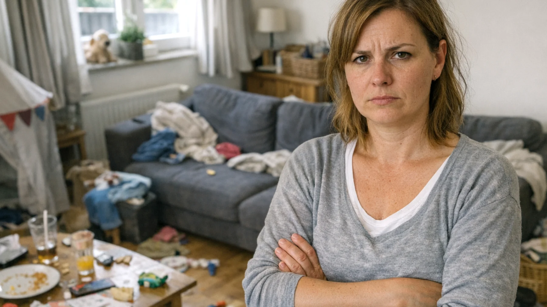Die Eltern kämpfen täglich damit, dass ihre Kinder sich weigern, bei grundlegenden Haushaltsaufgaben mitzumachen – sei es das Aufräumen des eigenen Zimmers, das Mithelfen beim Tischdecken oder das Wegräumen des Geschirrs. Trotz wiederholter Bitten und klarer Absprachen bleibt die Zusammenarbeit aus, was zu Erschöpfung, Frustration und einem wachsenden Gefühl der Ungerechtigkeit bei den Eltern führt."
