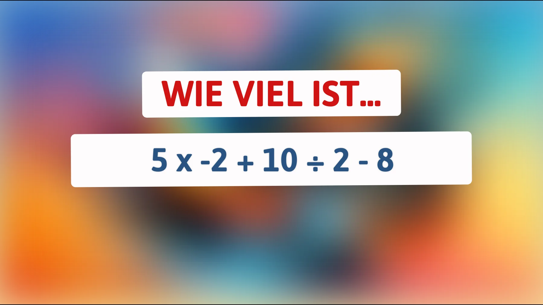 Kannst du dieses Mathematikrätsel lösen, das nur 1 % der Menschen verstehen?"
