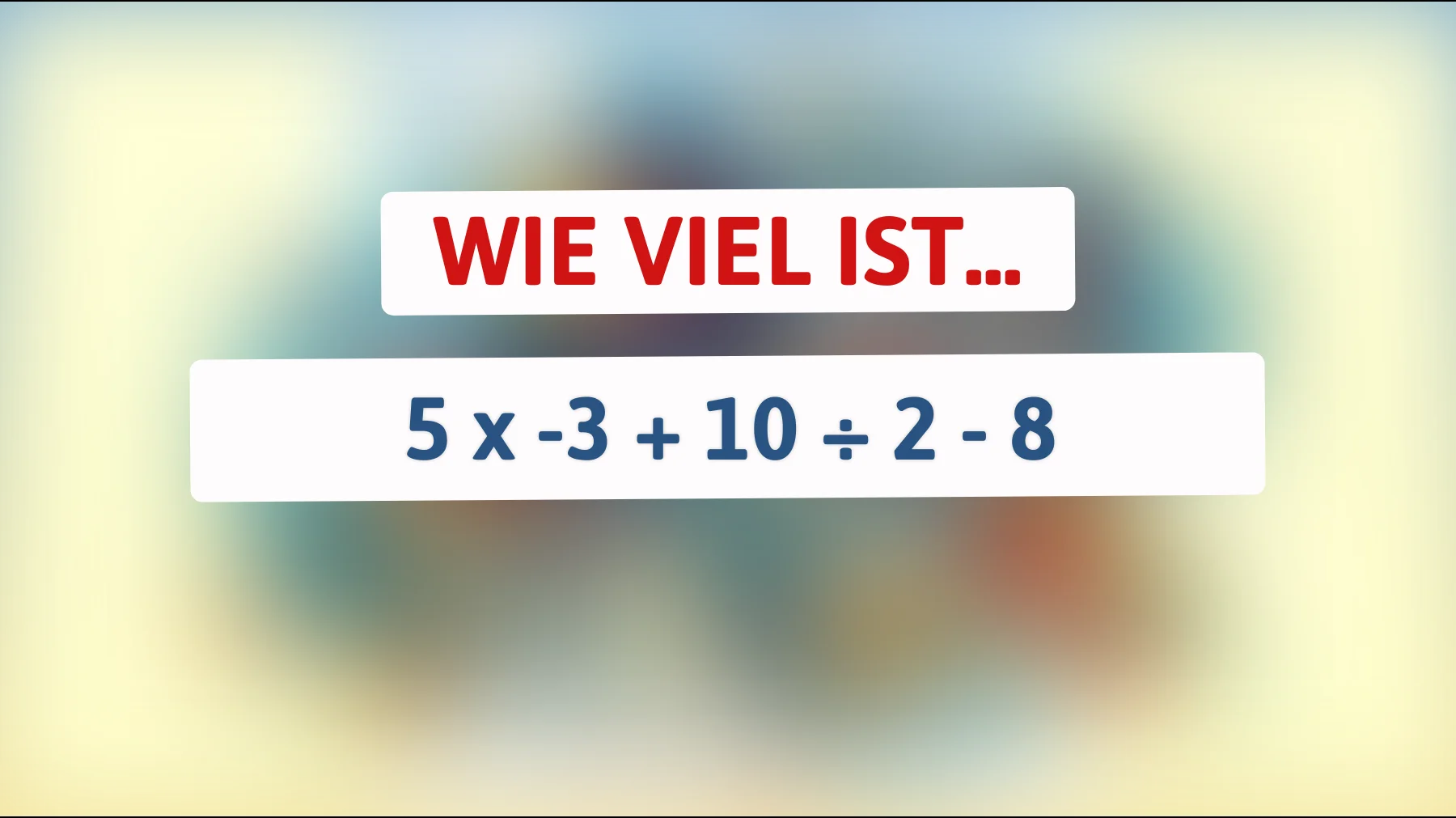 Nur 1% der Menschen schafft es: Kannst du das knifflige Rechenrätsel knacken?"