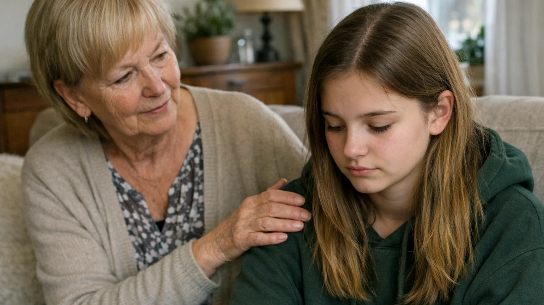 Die Großmutter bemerkt, dass ihre Enkelin (15 Jahre) zunehmend negativ über sich selbst spricht, sich ständig mit Gleichaltrigen vergleicht und glaubt, weder klug noch attraktiv genug zu sein. Die Jugendliche zieht sich zurück, vermeidet neue Herausforderungen aus Angst zu versagen und sucht ständig Bestätigung von außen."
