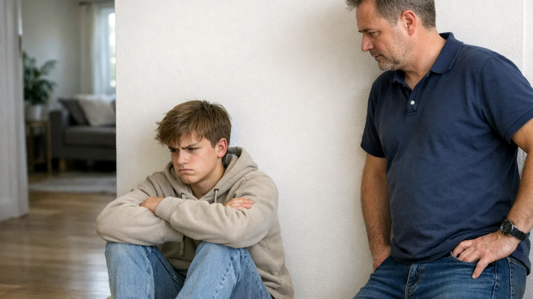 Der Vater beobachtet, dass sein jugendliches Kind bei kleinsten Hindernissen oder Misserfolgen – sei es in der Schule, im Sport oder im sozialen Umfeld – sofort mit intensiven emotionalen Ausbrüchen, Rückzug oder Aufgabe reagiert, ohne die Situation durchzuarbeiten oder nach Lösungen zu suchen."